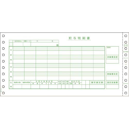 ヒサゴ 給与明細書（密封式）　２５０セット入【取寄商品】 18,782円