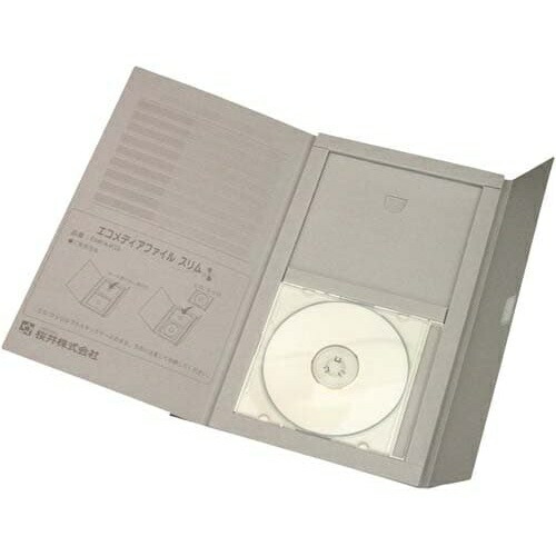 桜井 エコ媒体整理保存用具 か細い Ａ４ 薄墨色 ２５冊