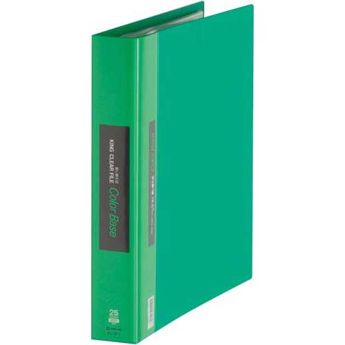 キングジム カラーベース差替式　Ａ４縦３０穴背幅４９ｍｍ緑５冊【取寄商品】
