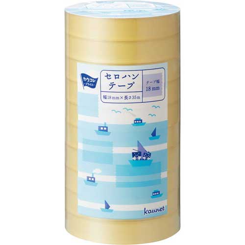 カウネット セロハンテープ 幅18mm×長さ35m 200巻|カウモール