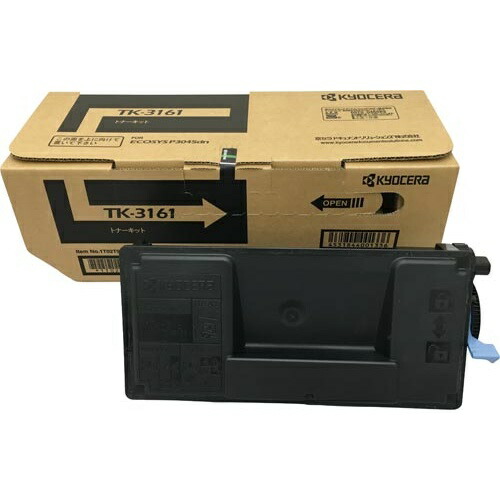 KYOCERA TK-3161 トナーカートリッジ 6個 楽天市場】新品 KYOCERA TK-3161 ブラック 京セラ トナー キット