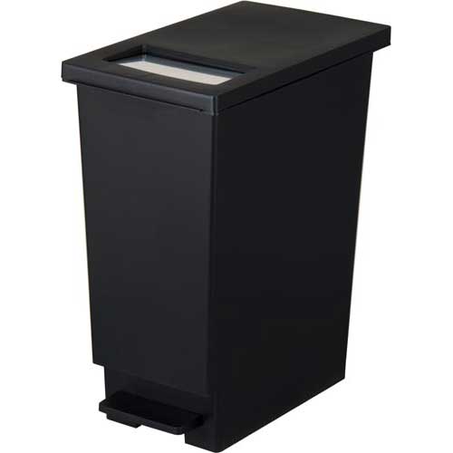 新輝合成 ユニード うしろ押し＆ペダル ４５Ｓ 黒いこと×６ ゴミ箱-インテリア・寝具・収納