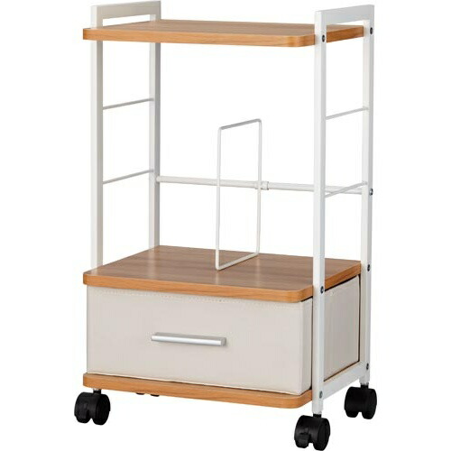 楽天市場 カウコレ プレミアム ｋａｔａｚｕｋ引出付足元収納ワゴン幅３５０薄茶 カウモール