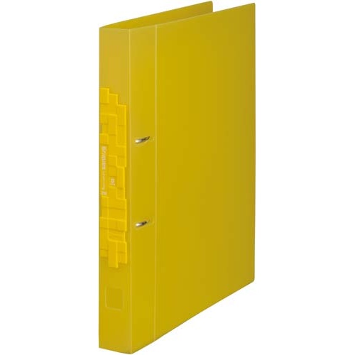 キングジム ブリックスＬＲファイルＤタイプ（透明）黄　１０冊入【取寄商品】