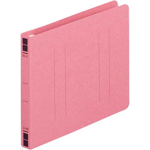 カウネット フラットファイル樹脂とじ具　Ｂ６横　桃　１００冊
