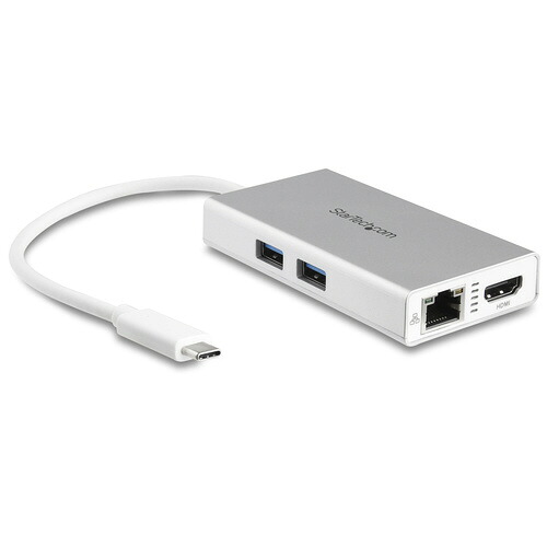 スターテック ＵＳＢ－Ｃマルチアダプタ　ＨＤＭＩ／ＰＤ／ＬＡＮ【取寄商品】
