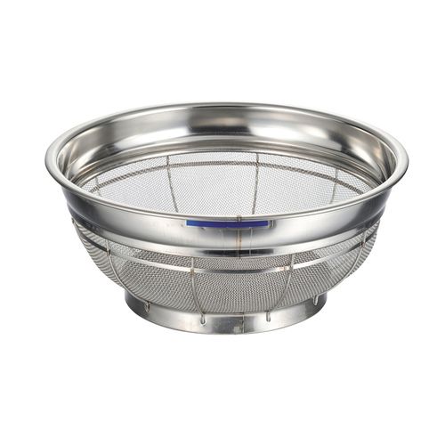 本間冬治工業 ＢＫ１８－８浅型ザルカラーバー付　５０ｃｍ　青【取寄商品】