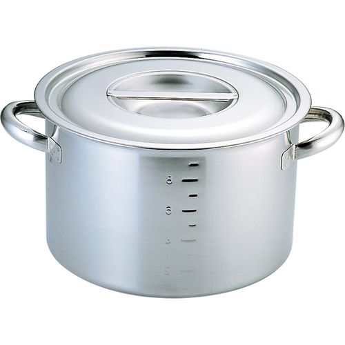 大屋金属 ＣＬ電磁モリブデン　半寸胴鍋目盛付　４２ｃｍ【取寄商品】