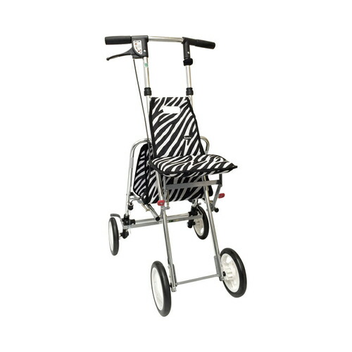 ケアマックス アソシエ　シルバーカー　ゼブラ柄【取寄商品】