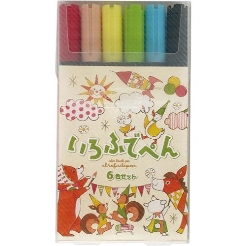 コクヨ いろふでぺん6色セット
