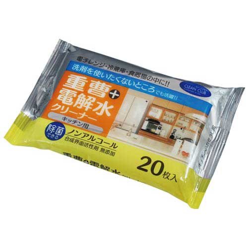大和物産 CC 重曹+電解水クリーナー キッチン用 20枚入【取寄商品】