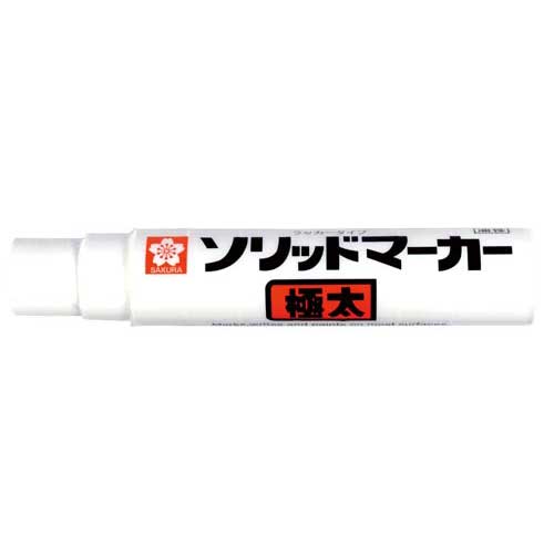 サクラクレパス ソリッドマーカー極太　しろ　１０本【取寄商品】