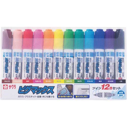 咲く 楽天市場】サクラクレパス 水性マーカー ピグマックスツイン12色セット