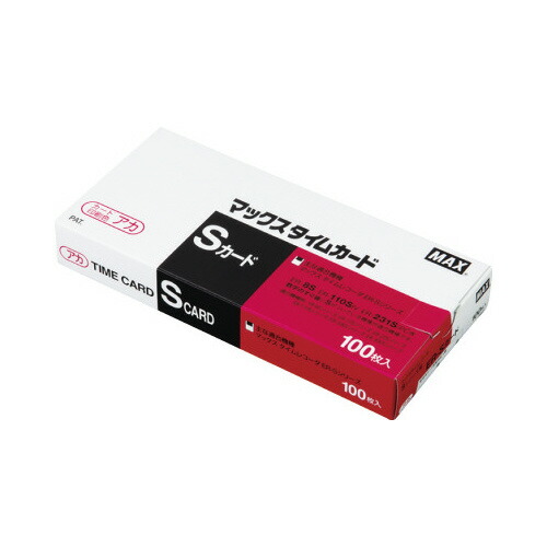 楽天市場】マックス タイムカード ER−Sカード 青 100枚