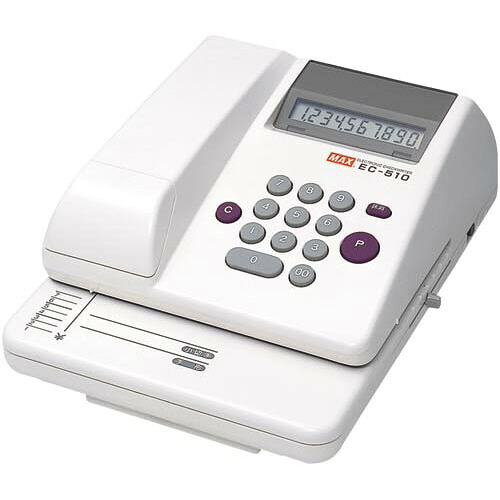 マックス 電子チェックライターＥＣ－５１０　１０桁