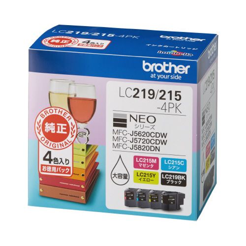ブラザー 純正インク　ＬＣ２１９／２１５－４ＰＫ