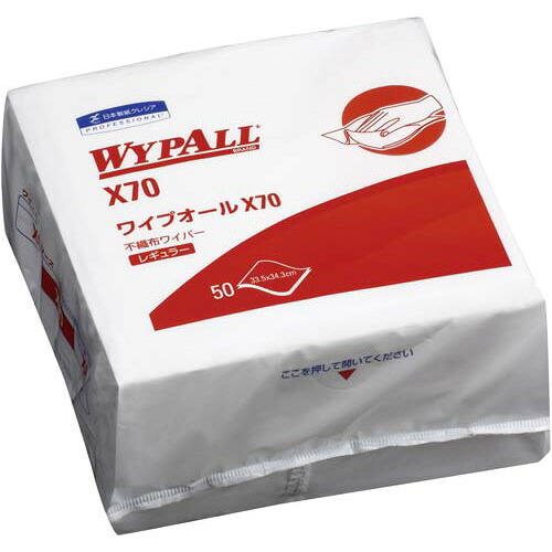 日本製紙クレシア ワイプオールＸ７０　４つ折り　５０枚×１８ 14,882円
