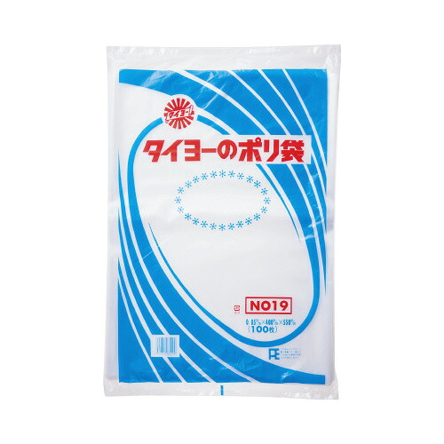 中川製袋化工 規格袋　０．０５ｍｍ厚　１９号　１００枚&times;５｜カウモール