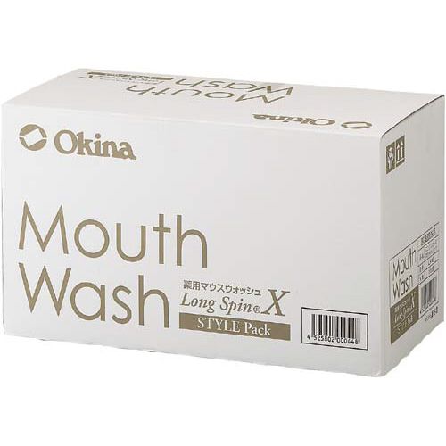 オキナ 薬用マウスウォッシュロングスピン　ミント　５箱｜カウモール