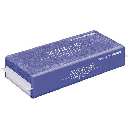 大王製紙 エリエールペーパータオル １５０Ｗ １梱（２５個） キッチン消耗品-日用消耗品-日用品雑貨・文房具・手芸