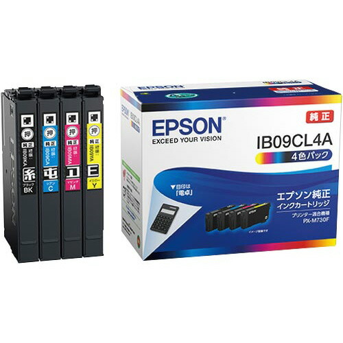 セイコーエプソン 純正インクカートリッジ　ＩＢ０９ＣＬ４Ａ　４色Ｐ