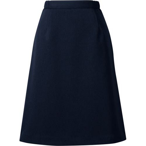 フォーク 脇ゴムＡラインスカート　ネイビー　１７号【取寄商品】