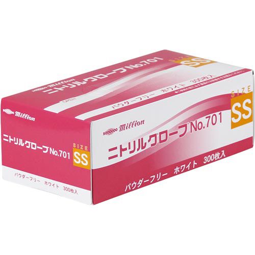 共和 ニトリルグローブＮｏ．７０１　ＳＳサイズ３０００枚【取寄商品】 26,390円