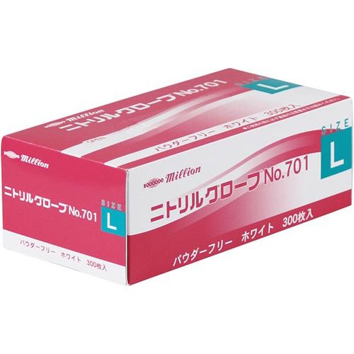 共和 ニトリルグローブＮｏ．７０１　Ｌサイズ３０００枚入【取寄商品】