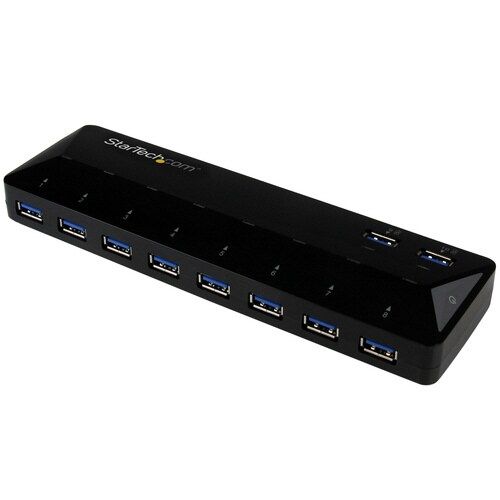 スターテック ＵＳＢ　３．０ハブ　１０ポート　急速充電ポート含【取寄商品】