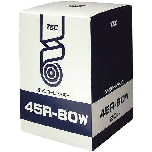 東芝テック 上質ロールペーパー　４５Ｒ－８０Ｗ　２０巻