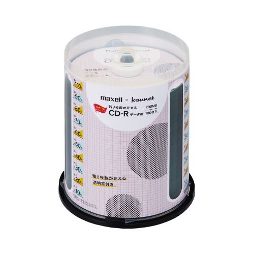 カウネット　「カウコレ」プレミアム 残り枚数が見えるＣＤーＲ　データ用１００枚ＳＰ×２
