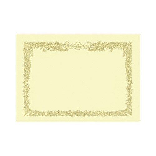 ササガワ ＯＡ賞状用紙　クリーム　Ａ３縦書　１００枚【取寄商品】
