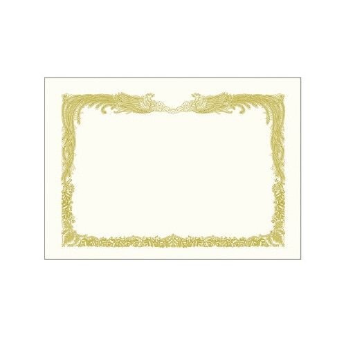 ササガワ 金箔賞状用紙 Ａ３判 縦書用 白 １００Ｐ【取寄商品】｜カウモール
