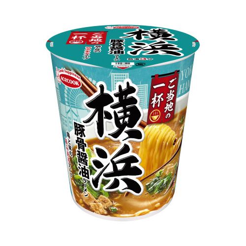 楽天市場】エースコック ご当地の一杯 横浜 豚骨醤油ラーメン 63g×12個