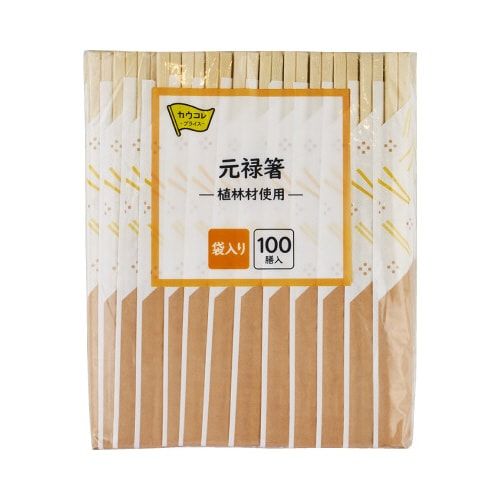 やなぎプロダクツ 元禄箸 ２０．３ｃｍ 袋入 １００膳入×４０