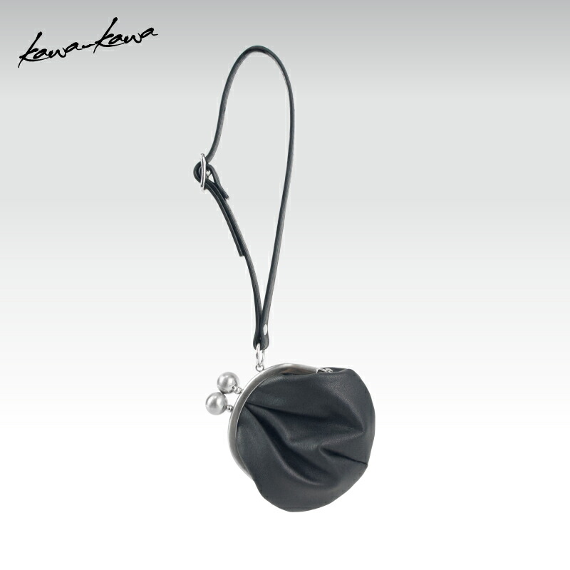 ［再入荷しました］［Newリリース］ 【kawa-kawa公式】 マルチケース バッグチャーム レディース がま口 本革 上質 小銭入れ 財布 ギフト シンプル 黒 日本製 ブランド 即日発送 無料ラッピング受付中 カワカワ kawakawa n_komono