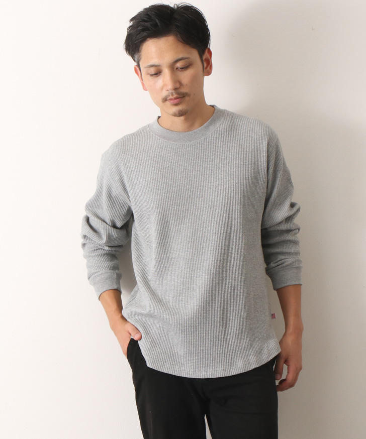 50代メンズ ワッフル生地で暖かい カジュアルな長袖tシャツのおすすめランキング キテミヨ Kitemiyo