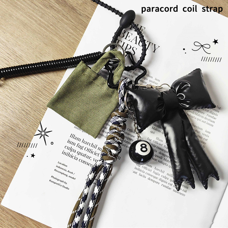 楽天市場】パラコードバックチャーム チャーム キーホルダー グレー