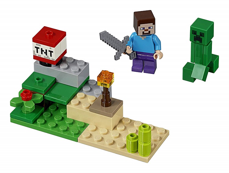 楽天市場 レゴ マインクラフト スティーブとクリーパー ミニセット Lego Minecraft Steve Creeper ついばみ商店