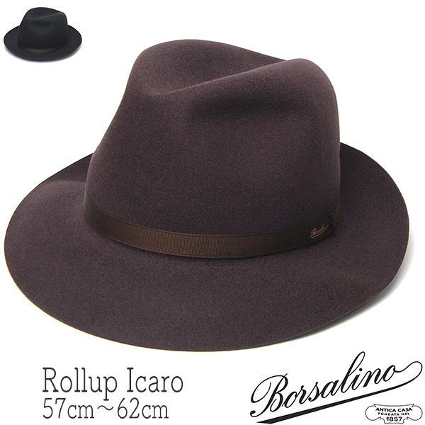 レオパードフラワーブラック Borsalino ボルサリーノ ANTICA CASA