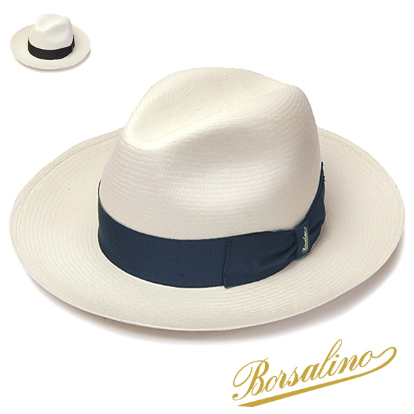楽天市場】帽子 イタリア製”Borsalino(ボルサリーノ)” つば広パナマ中 