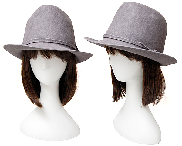 chisaki 帽子 Hana ライトグレイ - 帽子