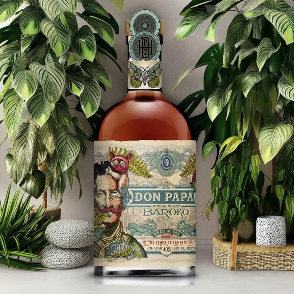 【入手困難】Don Papa Rye Caskドンパパライキャスク箱付 ラム酒) Don Papa Rye Cask ドンパパ・ライキャスク（箱付き