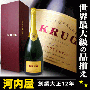 クリュッグ グラン キューベ ブリュット マグナム 1500ml 化粧箱入り 正規品 (Krug Grand Cuvee Brut Champagne) kawahc