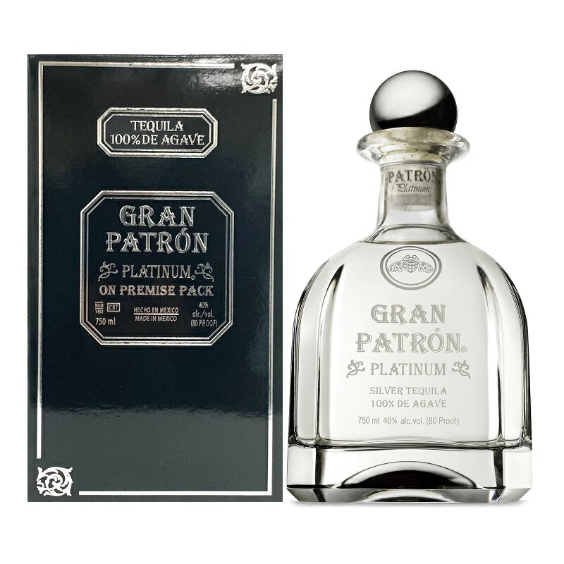 楽天市場 グラン パトロン プラチナ 750ml 40度 箱付 Patron Gran Platinum Tequila 100 De Agave パトロン メキシコ産 Mexico 100 アガベ テキーラ Kawahc お誕生日オススメギフト Sale セール 早割 セール価格 決算 お取り寄せグルメ 洋酒ワインお酒大型専門店 河内屋