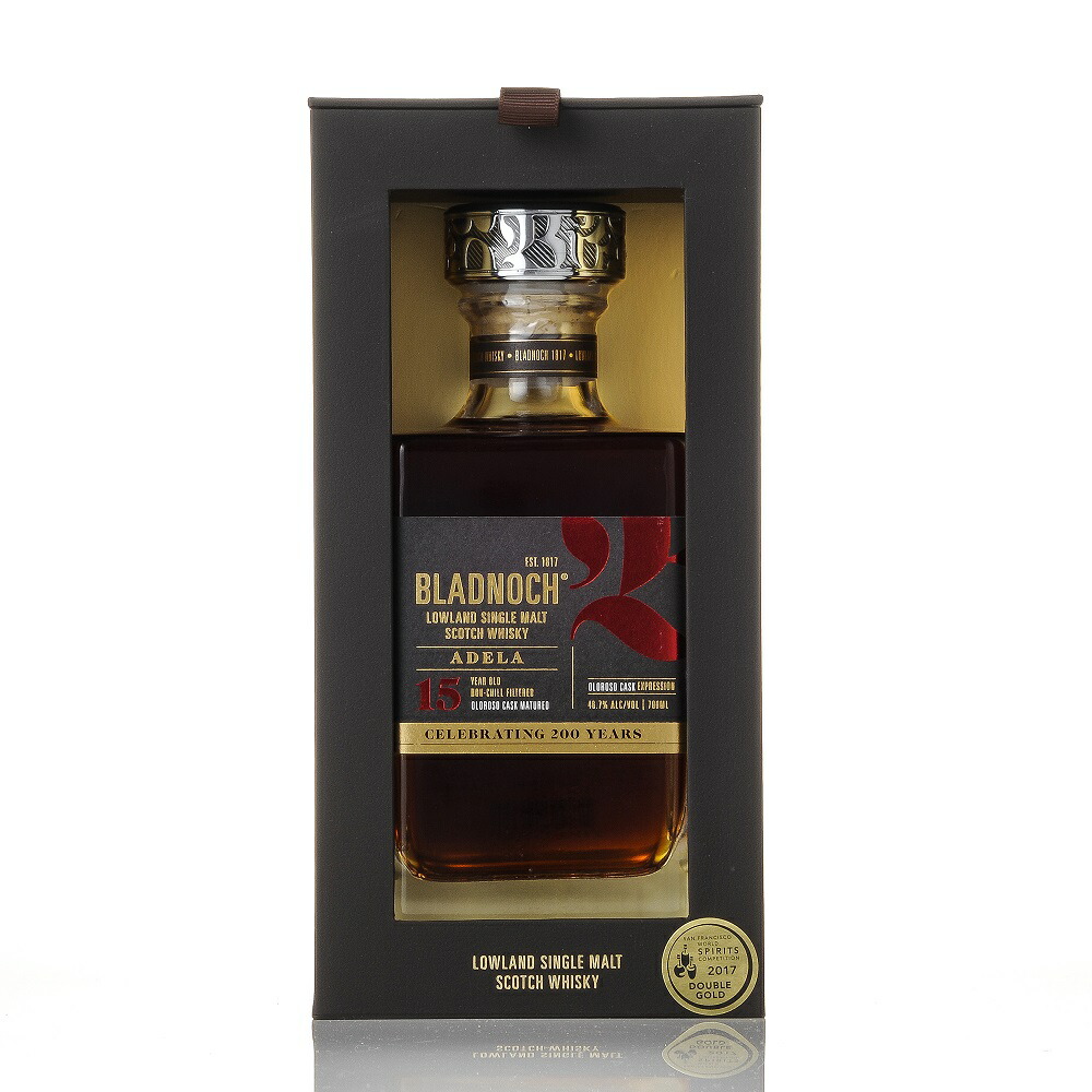 楽天市場 ブラドノック 15年 アデラ 700ml 46 7度 正規輸入品 箱付 Bladnoch Adela 15year ローランドモルト Lowland Single Malt Scotch Whisky オロロソシェリーカスク熟成 設立0周年記念ボトル Kawahc 洋酒ワインお酒大型専門店 河内屋