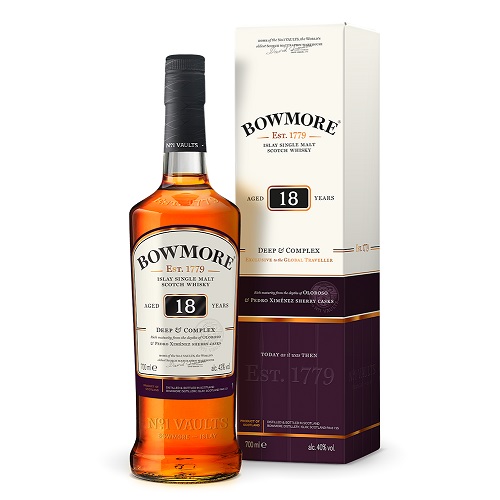 ボウモア 18年 700ml 43度 箱付 Deep and Complex Bowmore 18years アイラモルト シングルモルト アイラウイスキーウヰスキーウィスキー IslayMalt SingleMalt Scotch Whisky kawahc