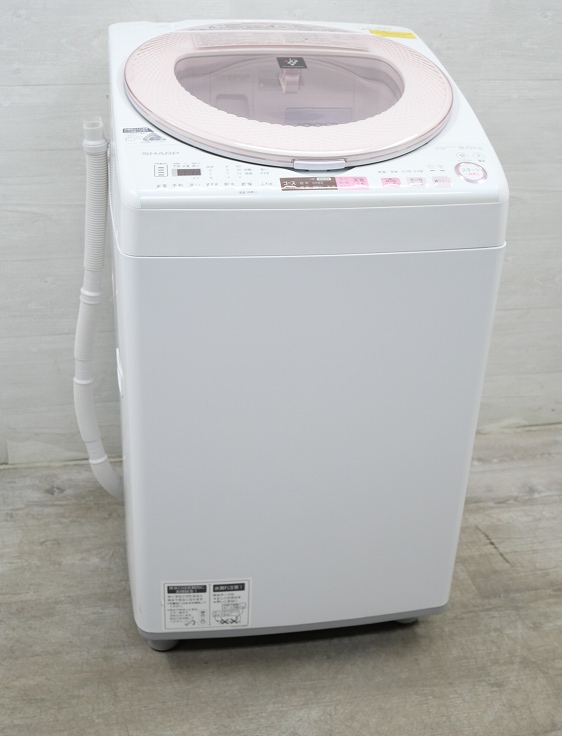 春セール送料込み！　SHARP 洗濯乾燥機 ES-TX8C-W シャープ 洗濯機