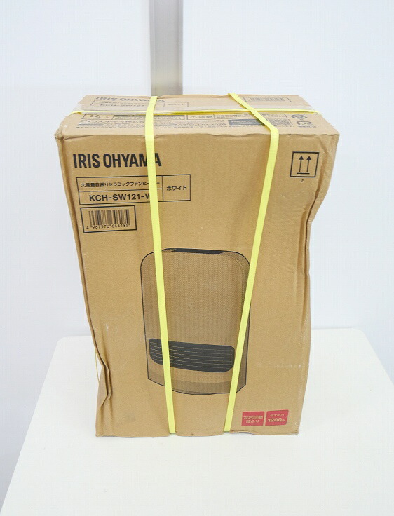 【未使用品】アイリスオーヤマ製/セラミックファンヒーター/KCH-SW121(W)