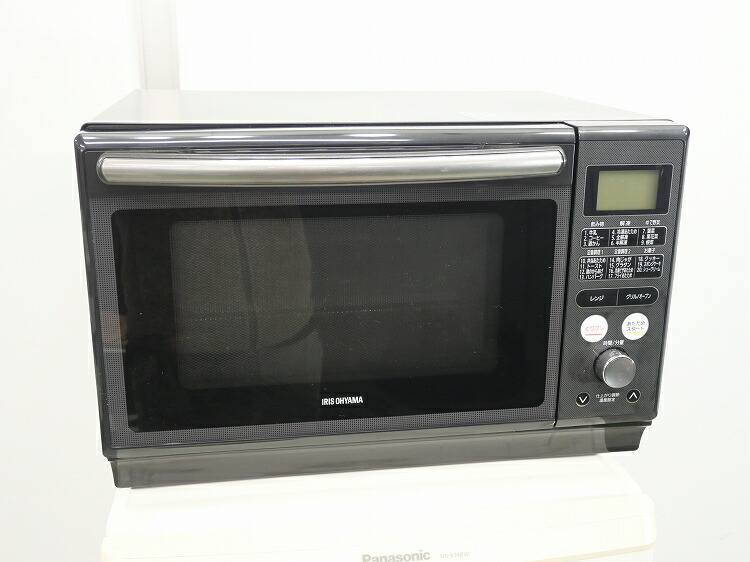 【わけあり】アイリスオーヤマ製/2021年式/出力1000W/スチームオーブンレンジ/MO-FS2403-B
